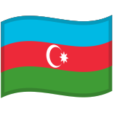 Flag: Azerbaijan - Noto (Google)
