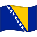 Flag: Bosnia & Herzegovina - Noto (Google)