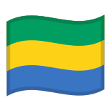 Flag: Gabon - Noto (Google)