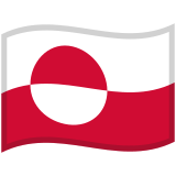 Flag: Greenland - Noto (Google)