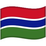 Flag: The Gambia - Noto (Google)