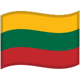 Flag: Lithuania - Noto (Google)