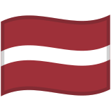 Flag: Latvia - Noto (Google)