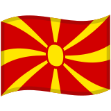 Flag: North Macedonia - Noto (Google)