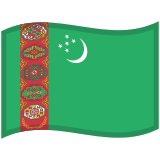 Flag: Turkmenistan - Noto (Google)
