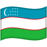 Flag: Uzbekistan - Noto (Google)