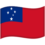 Flag: Samoa - Noto (Google)
