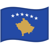 Flag: Kosovo - Noto (Google)