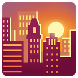 Sunset Over Buildings - Noto (Google)