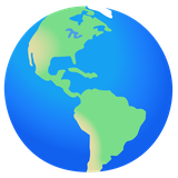 Globe Showing Americas - Noto (Google)