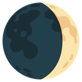 Waxing Crescent Moon - Noto (Google)