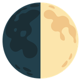 First Quarter Moon - Noto (Google)