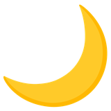Crescent Moon - Noto (Google)