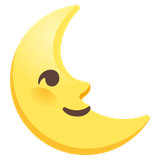 Crescent Moon Face - Noto (Google)