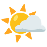 Sun Behind Small Cloud - Noto (Google)