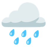 Cloud With Rain - Noto (Google)