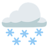 Cloud With Snow - Noto (Google)
