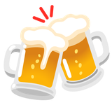 Clinking Beer Mugs - Noto (Google)