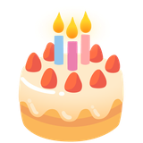 Birthday Cake - Noto (Google)