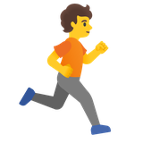 Person Running Right - Noto (Google)
