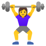 Woman Weightlifting - Noto (Google)