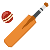 Cricket Bat and Ball - Noto (Google)
