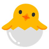 Hatching Chick - Noto (Google)