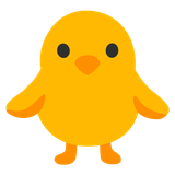 Front-Facing Baby Chick - Noto (Google)