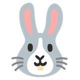 Rabbit Face - Noto (Google)