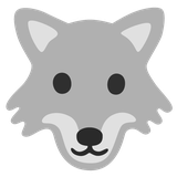Wolf Face - Noto (Google)