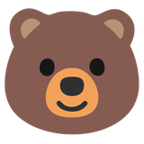 Bear Face - Noto (Google)