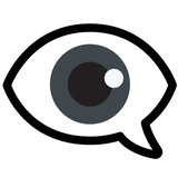 Eye in Speech Bubble - Noto (Google)