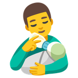 Man Feeding Baby - Noto (Google)