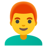 Man: Red Hair - Noto (Google)