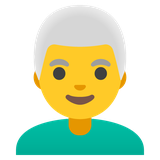 Man: White Hair - Noto (Google)