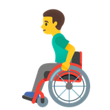 Man in Manual Wheelchair - Noto (Google)