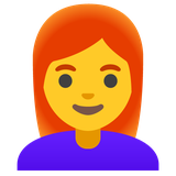Woman: Red Hair - Noto (Google)