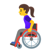 Woman in Manual Wheelchair - Noto (Google)