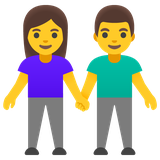 Woman and Man Holding Hands - Noto (Google)