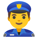 Man Police Officer - Noto (Google)