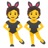 People with Bunny Ears - Noto (Google)