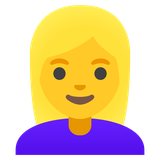 Woman: Blond Hair - Noto (Google)