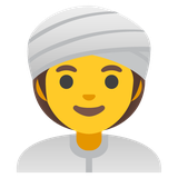 Woman Wearing Turban - Noto (Google)