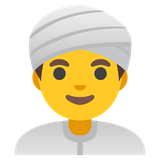 Man Wearing Turban - Noto (Google)