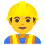 Man Construction Worker - Noto (Google)