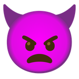 Angry Face with Horns - Noto (Google)
