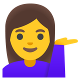 Woman Tipping Hand - Noto (Google)