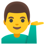 Man Tipping Hand - Noto (Google)