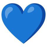Blue Heart - Noto (Google)
