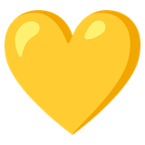 Yellow Heart - Noto (Google)